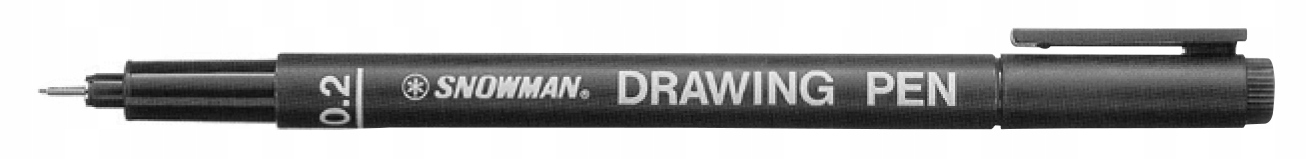 

Cienkopis kreślarski Snowman 0,2 czarny 1 szt.