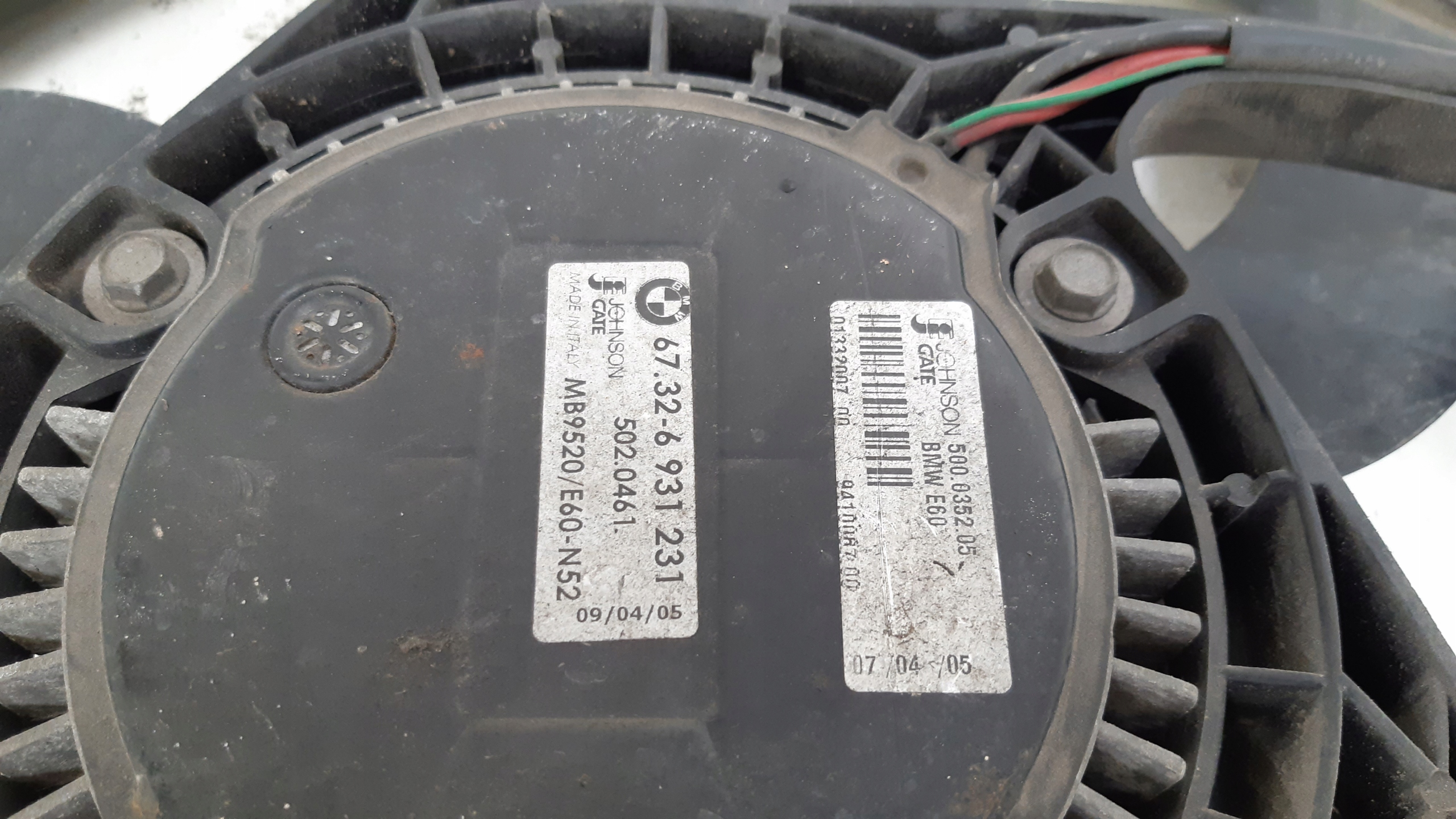 ventilátor chladiče 6931231 BMW E61 525i