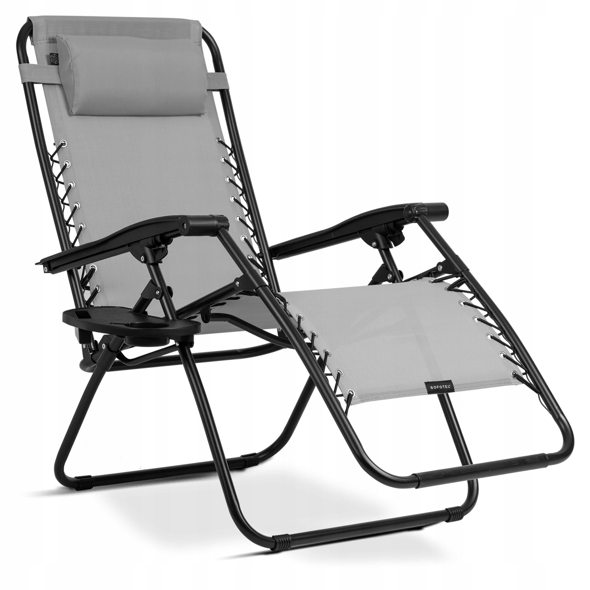 Składany Leżak Ogrodowy Plażowy Grawitacyjny Fotel Na Taras Do Ogrodu