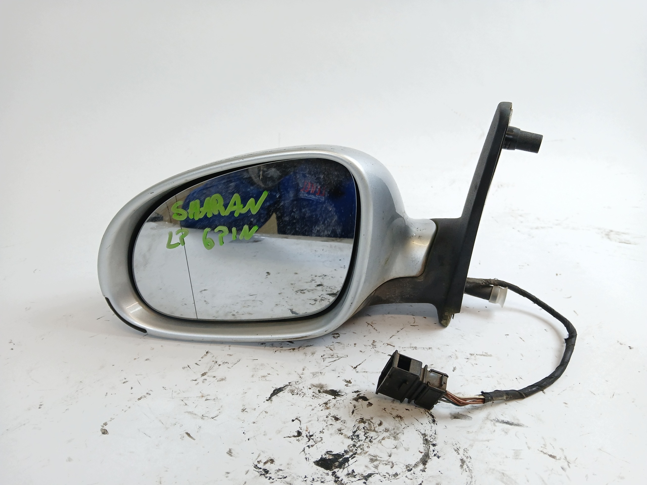 VW SHARAN and LIFT mirror left 6 PIN silver