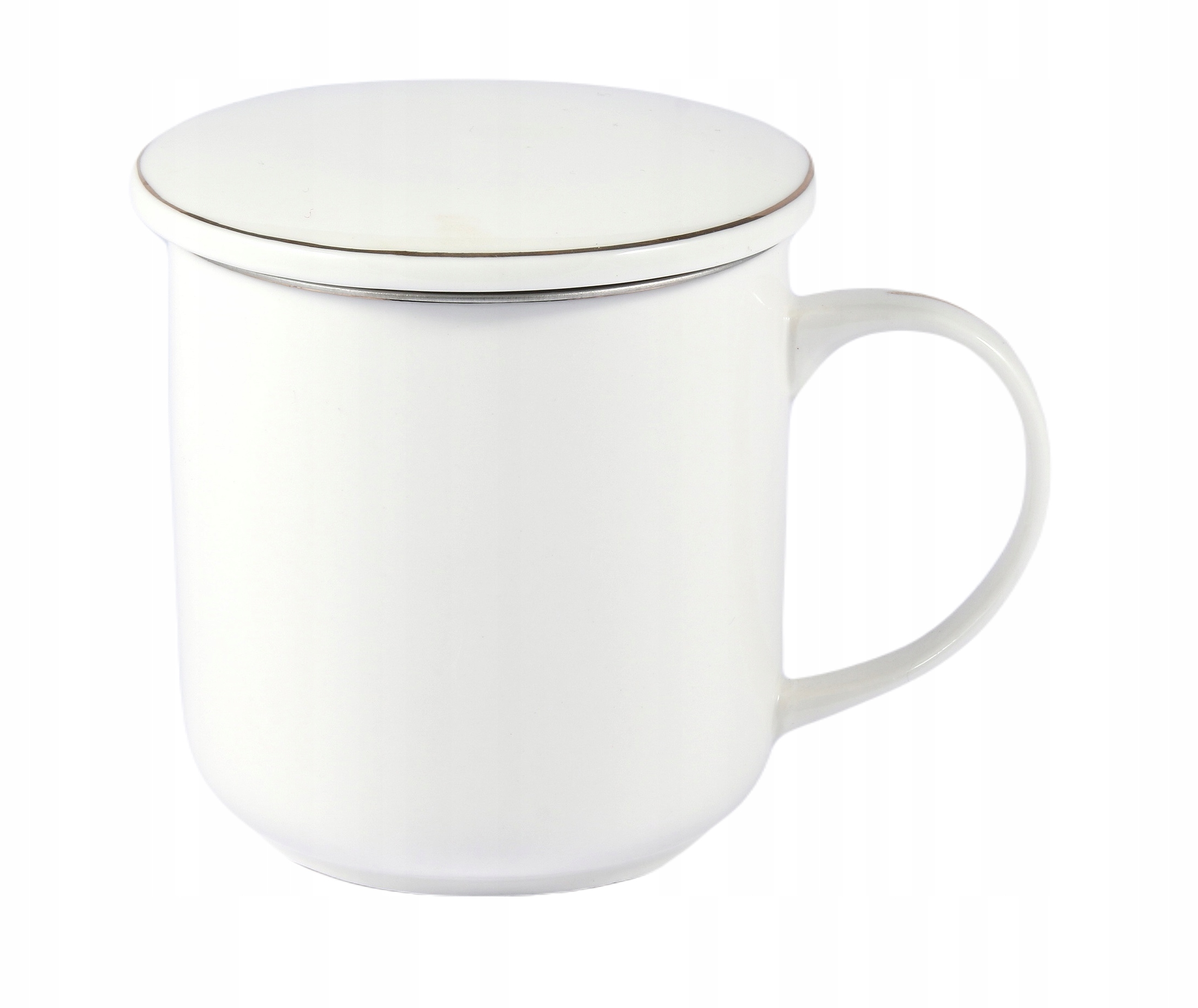 

Kubek z zaparzaczem pokrywką Porcelana Biały 280ml