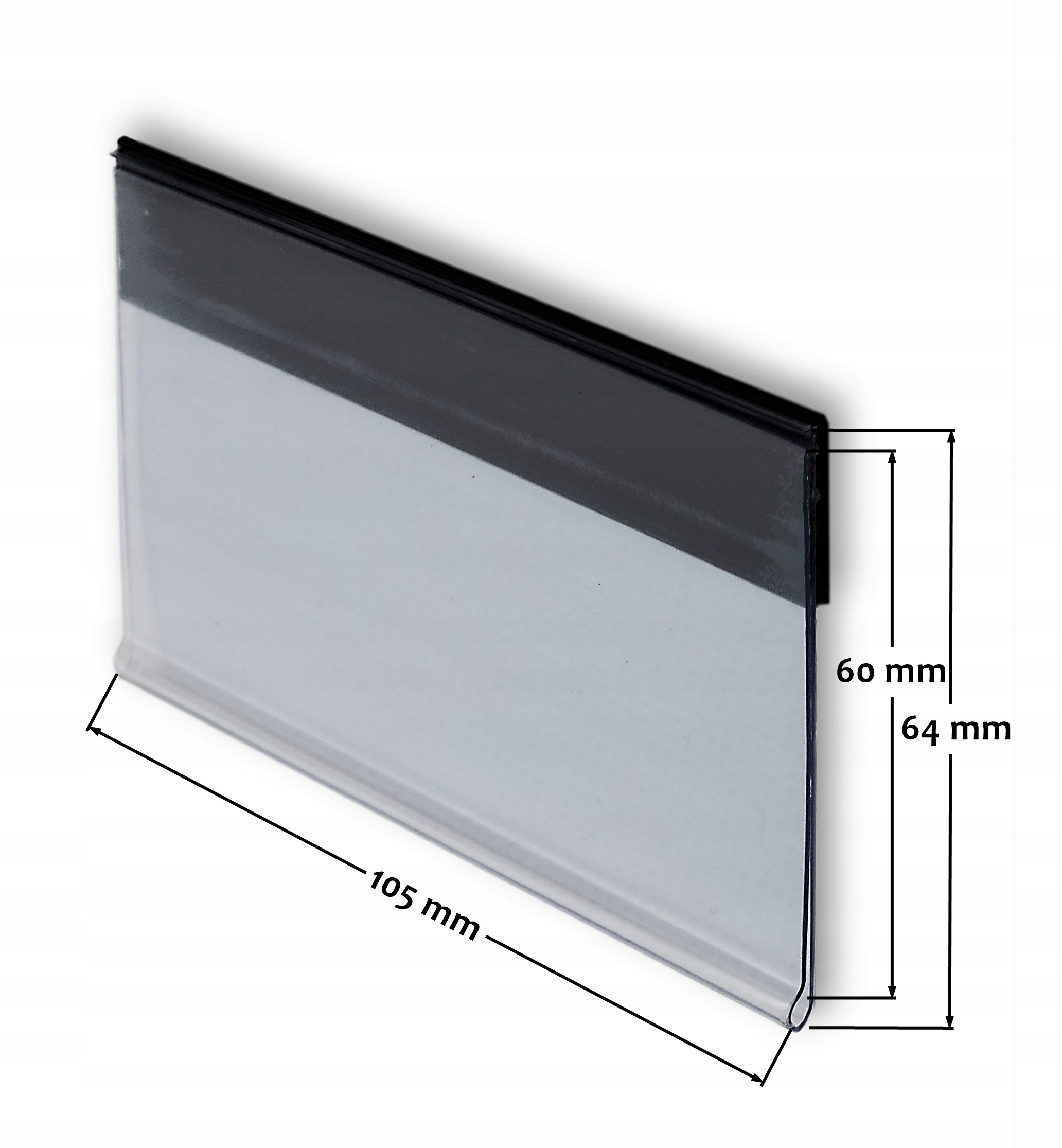 LISTWA NA ETYKIETY MAGNETYCZNA KIESZEŃ Z MOCNYM MAGNESEM 60X105 MM - 20 SZT Marka Display PL