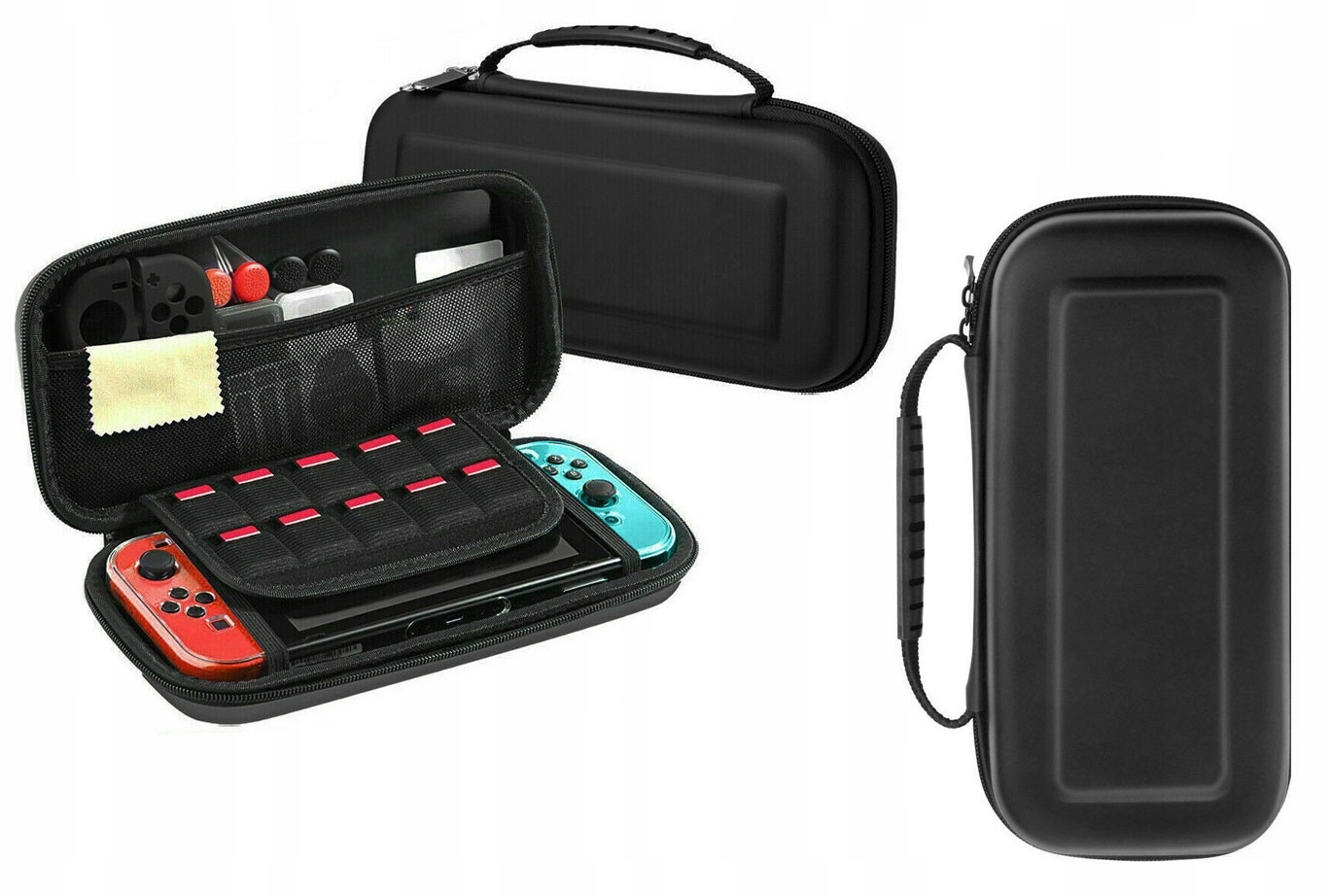 Twarde etui na Nintendo Switch i OLED odporne na wstrząsy + szkło ochronne