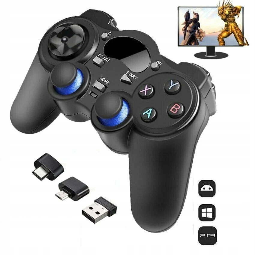 Pad Kontroler Bezprzewodowy Do PS3 Android Pc Tv Box Nowy 2,4G Czarny