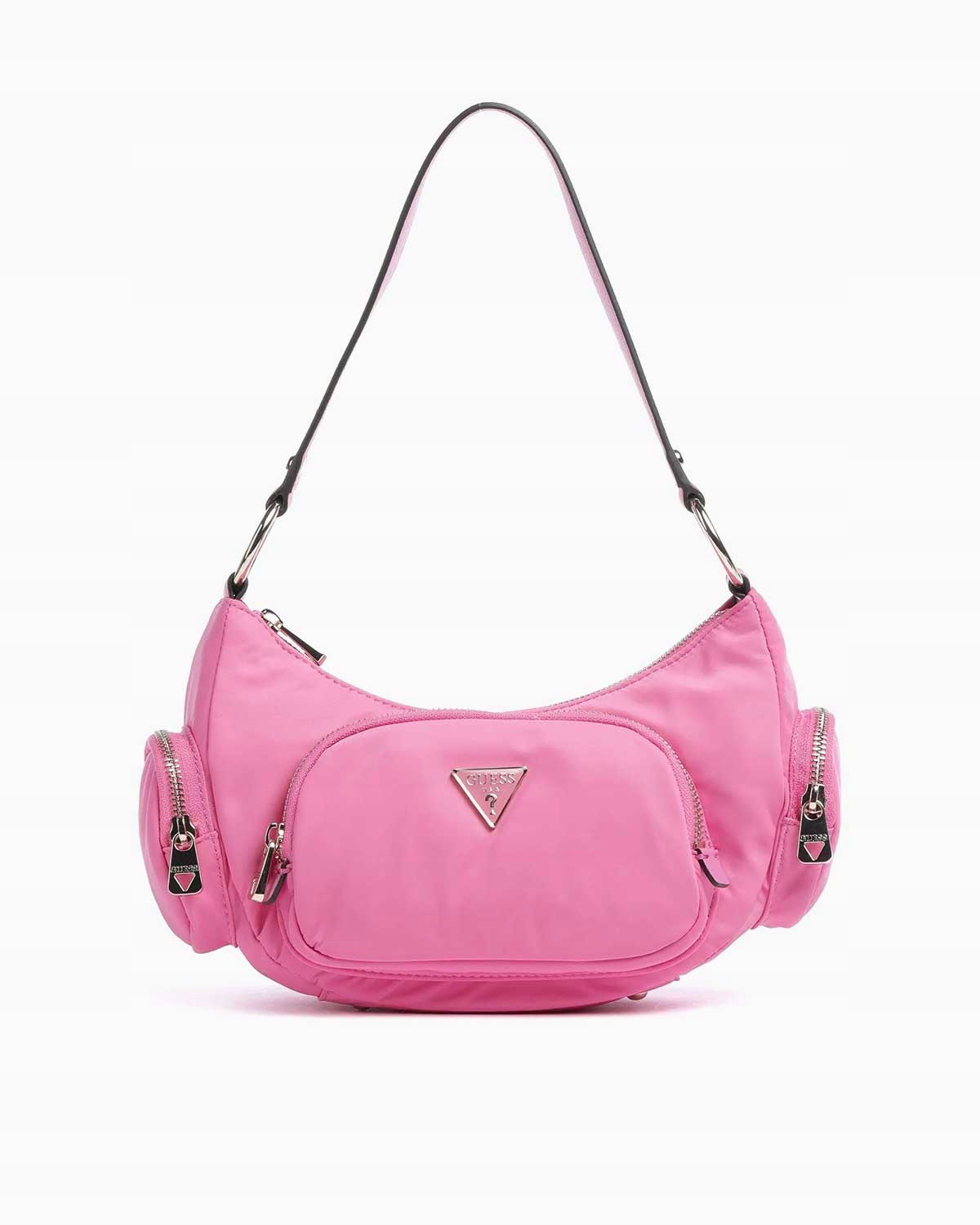 Guess Dámská Kabelka Růžová Na Zip Z Materiálu 26x19x8 Hlava