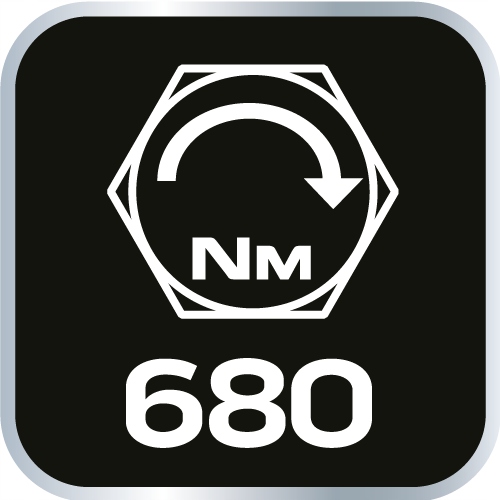 NEO Klucz udarowy pneumatyczny 1/2'' 680 Nm 14-004 Pojemność akumulatora 1 Ah