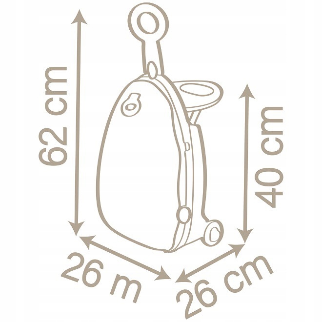 SMOBY ŁÓŻKO WALIZKA OPIEKUNKA 3W1 NEW BORN BABY Materiał plastik