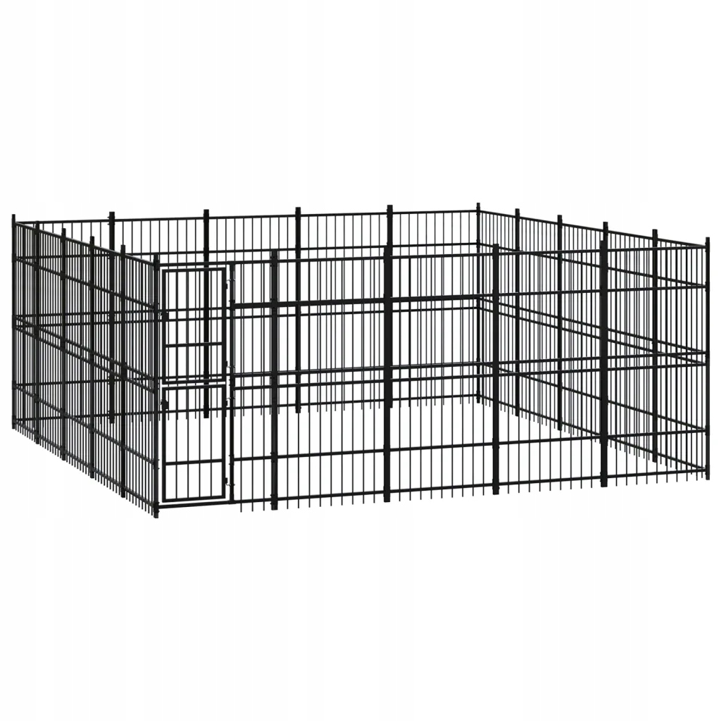 Levně Kotec pro psy, ocelová, 23,04 m²
