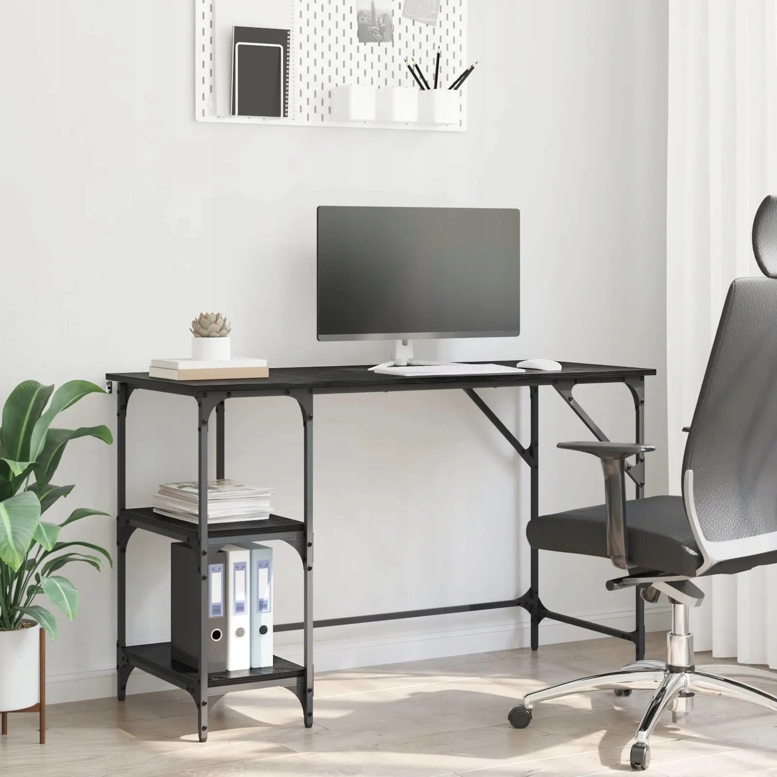 vidaXL Stůl Černý dub 120 x 50 x 75 cm kompozitní dřevo