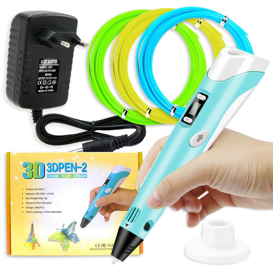

Zestaw Długopis Drukarka 3D Pen +wkłady Model 2021