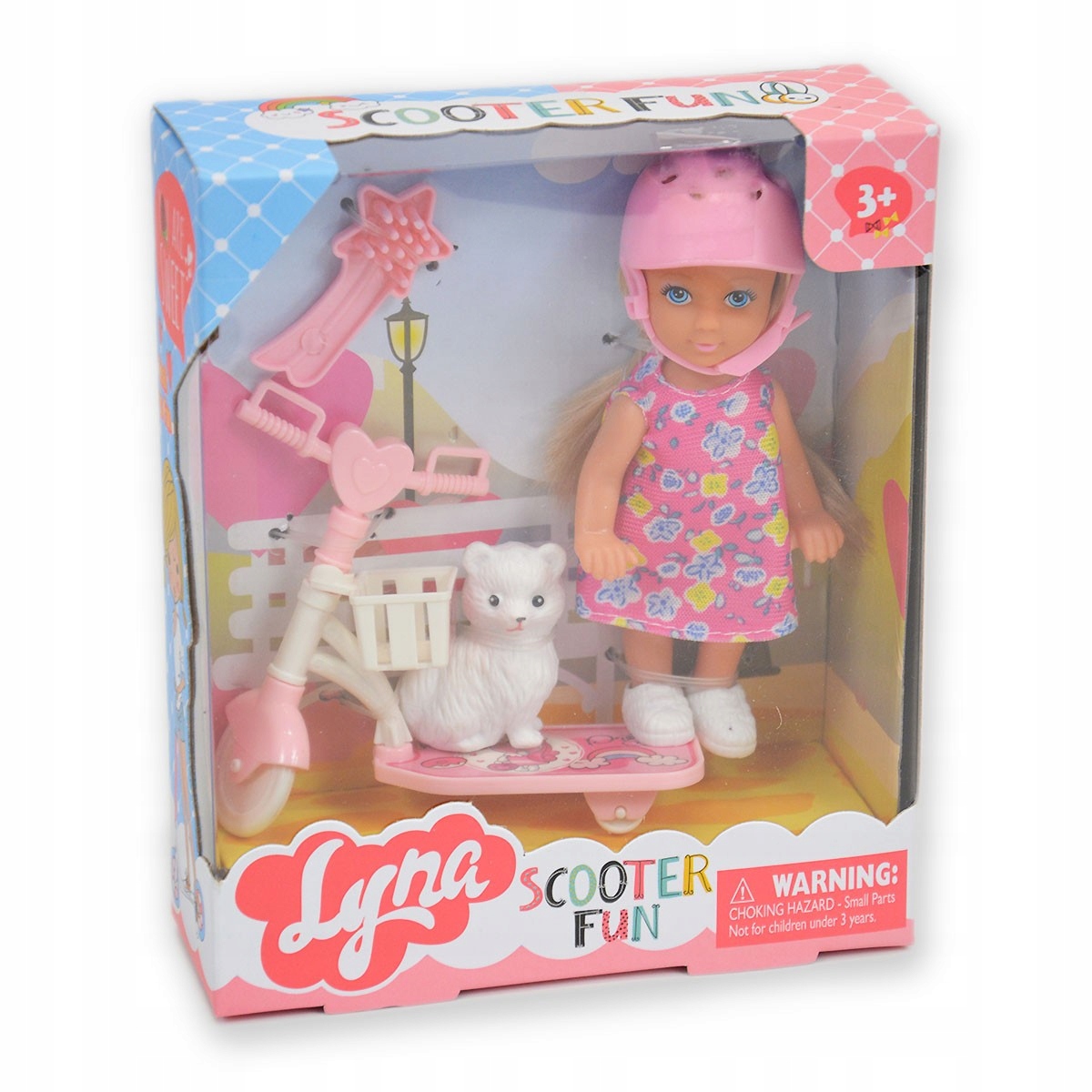 

782113 Mini Lalka Z Kotkiem I Hulajnogą