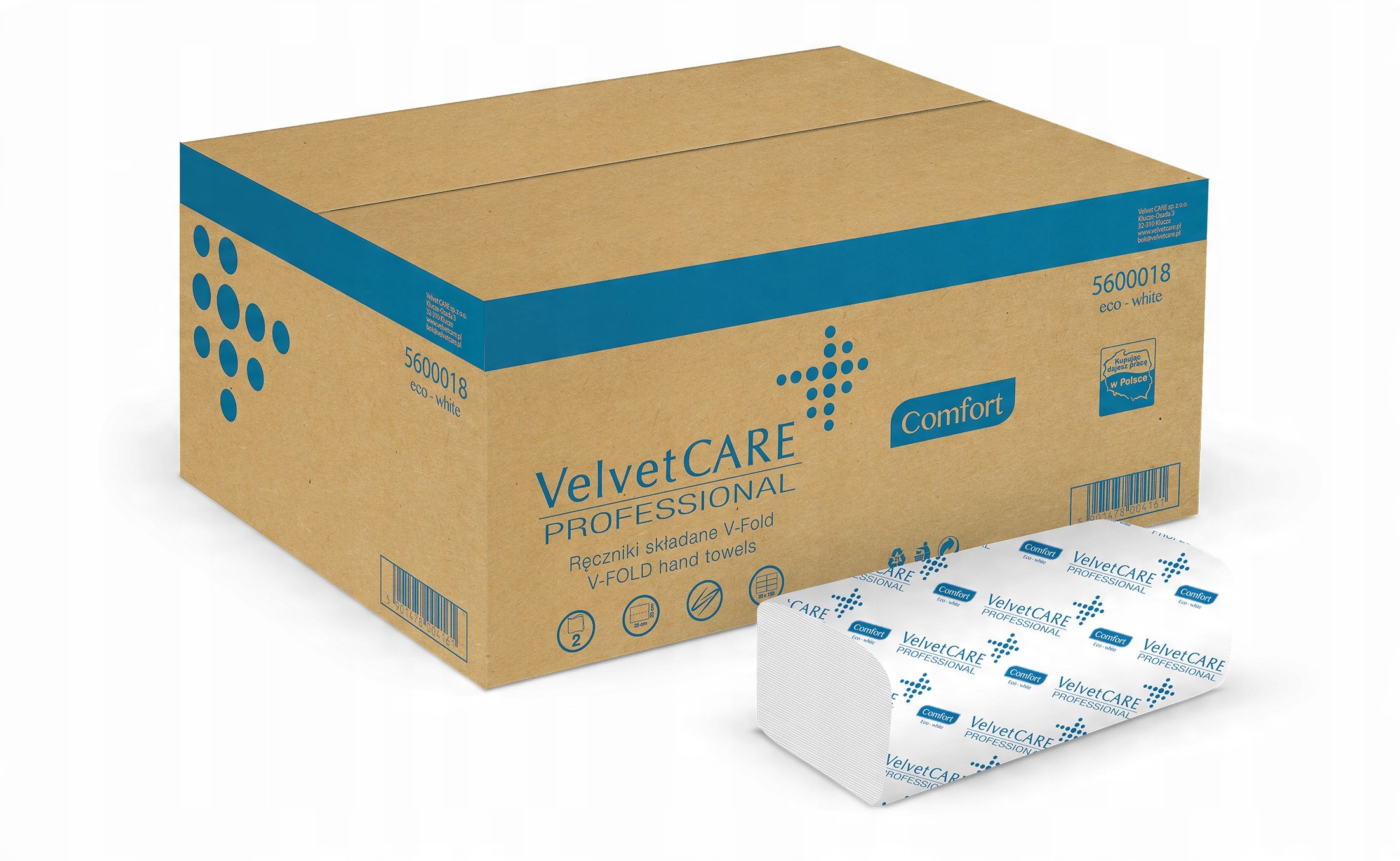 

Velvet ręczniki papierowe składane Zz eco-white 2W