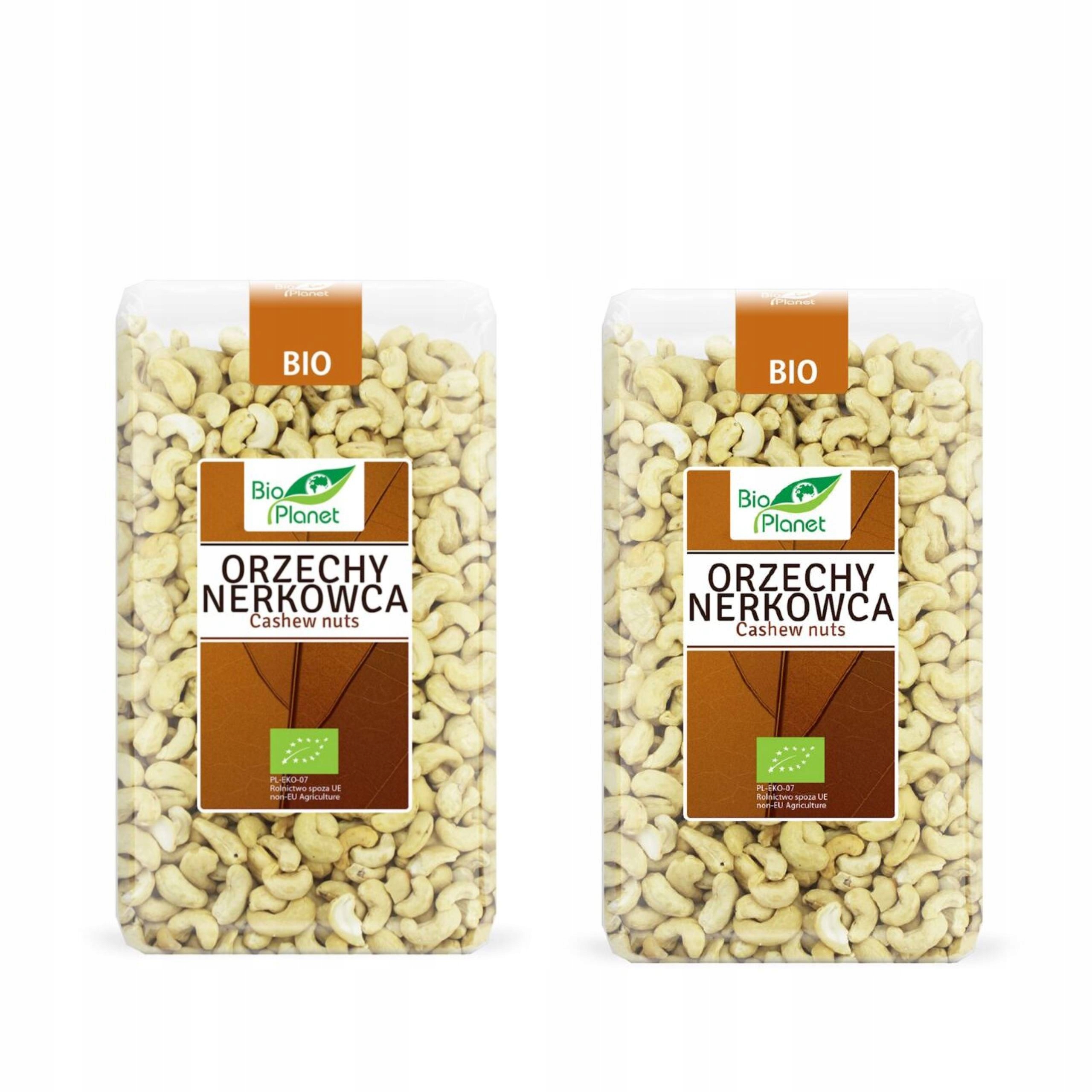Bio Planet 2x Orzechy Nerkowca Bio 1 kg