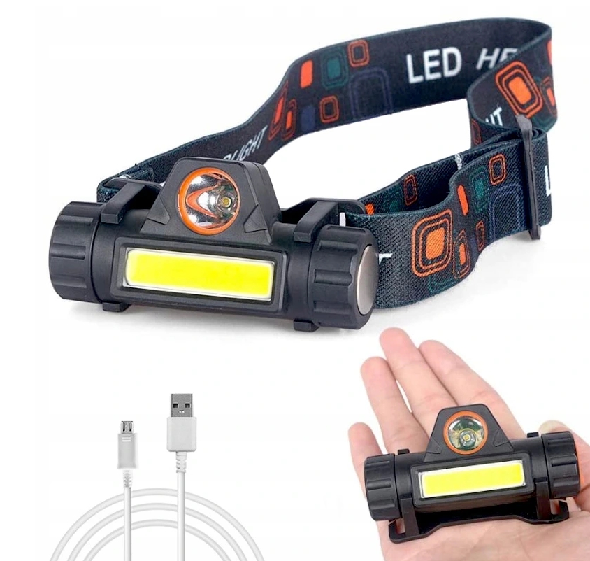 

Latarka Czołowa Czołówka Led Cob 4w1 Magnes Usb