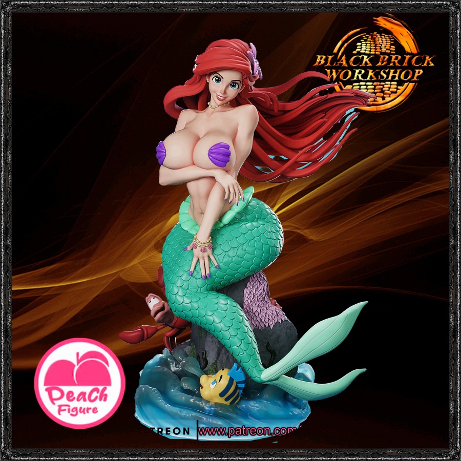 Ariel Nebarvená Figurka Peach Měřítko 1/24 (75mm) (sfw) 3D tisk