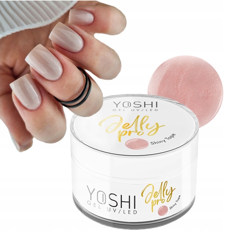 Jelly Pro Żel Galaretka Budujący Nude Beż Z Drobiną Shiny Tape