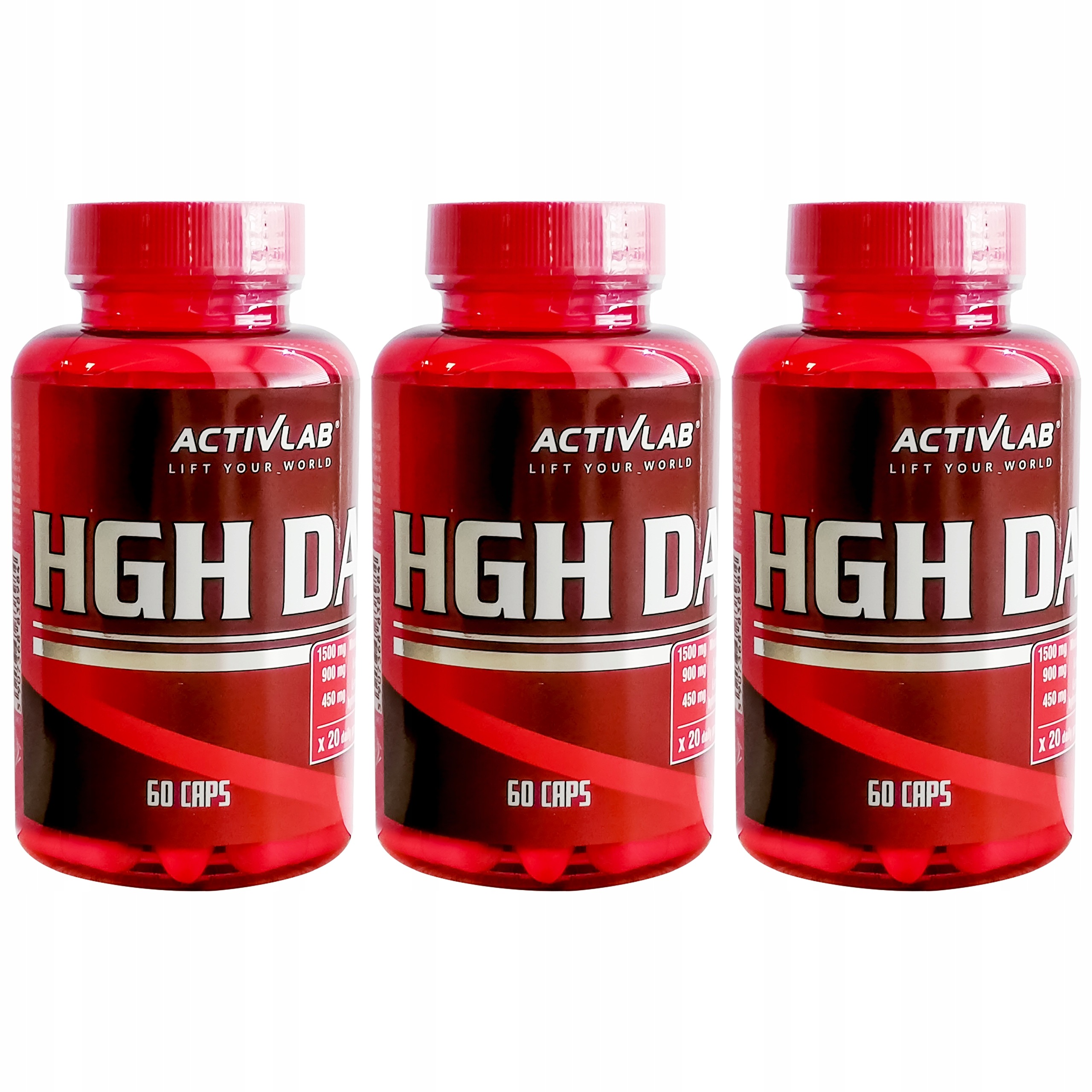 3x Hgh 60 kapslí – Růstový hormon, Beta-ekdysteron, Arginin, Ornitin, Zinek Activlab