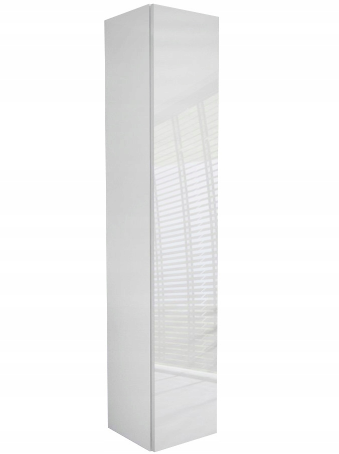

Wiszący Słupek Łazienkowy 160 cm biały połysk