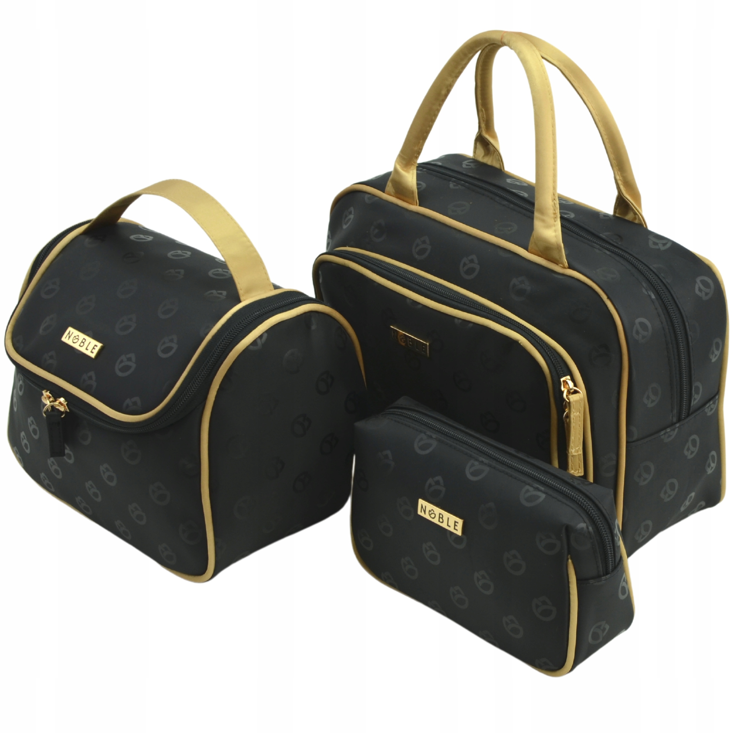 Sada dámských kosmetických taštiček 3x kosmetická taštička kufřík cestovní organizér Noble