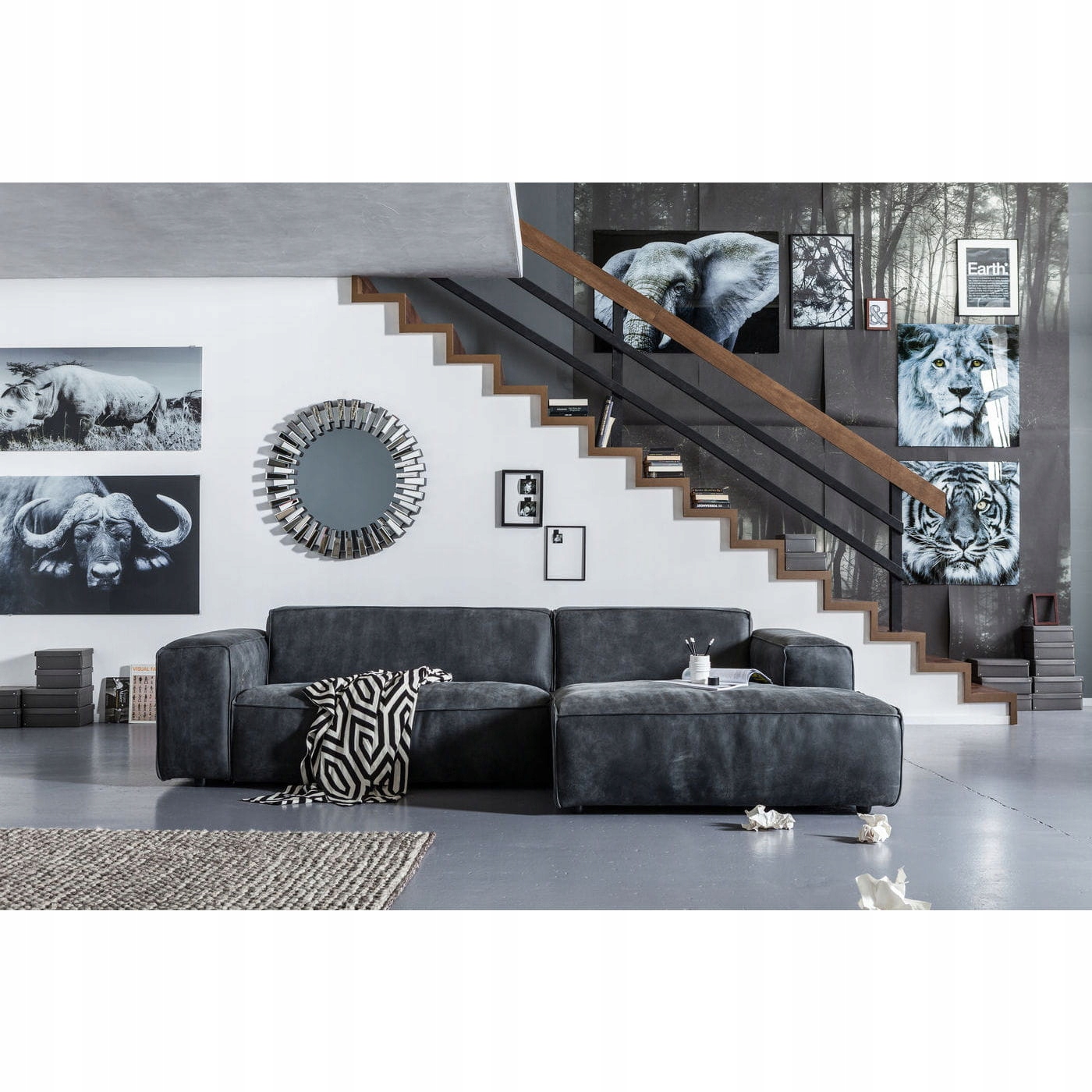 Lustro Sprocket 92 cm okrągłe glamour KARE DESIGN EAN (GTIN) 4025621799856