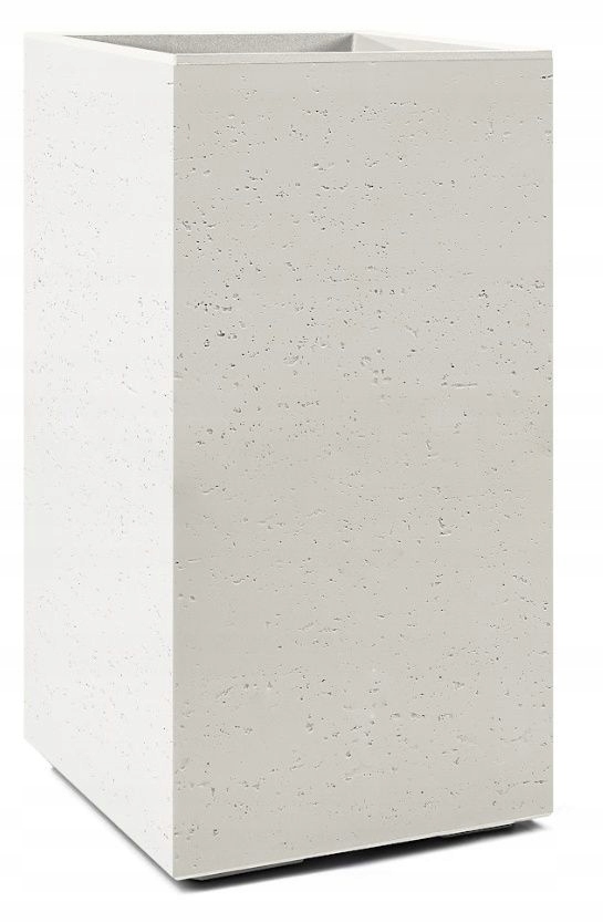 Kwietnik Karo beton recycled 300x300x600 mm kremowy Lamela