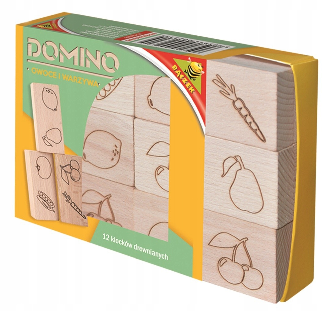 domino drewniane OWOCE/WARZYWA DDOW2315 — 2