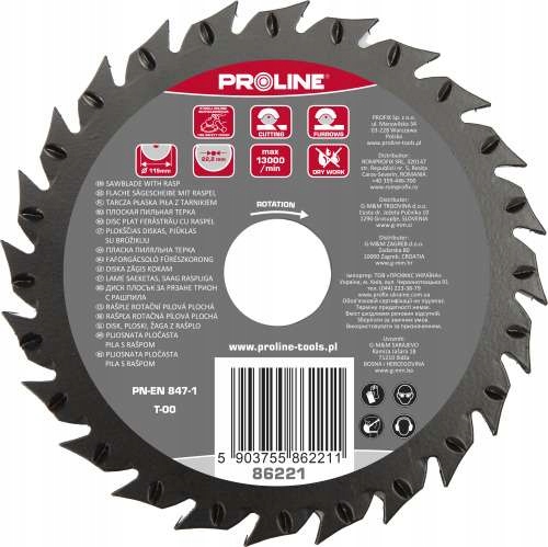 Tarcza Do Drewna Piła Z Tarnikiem Płaska 125mm