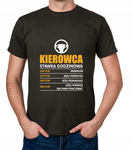 

koszulka Kierowca stawka godzinowa prezent