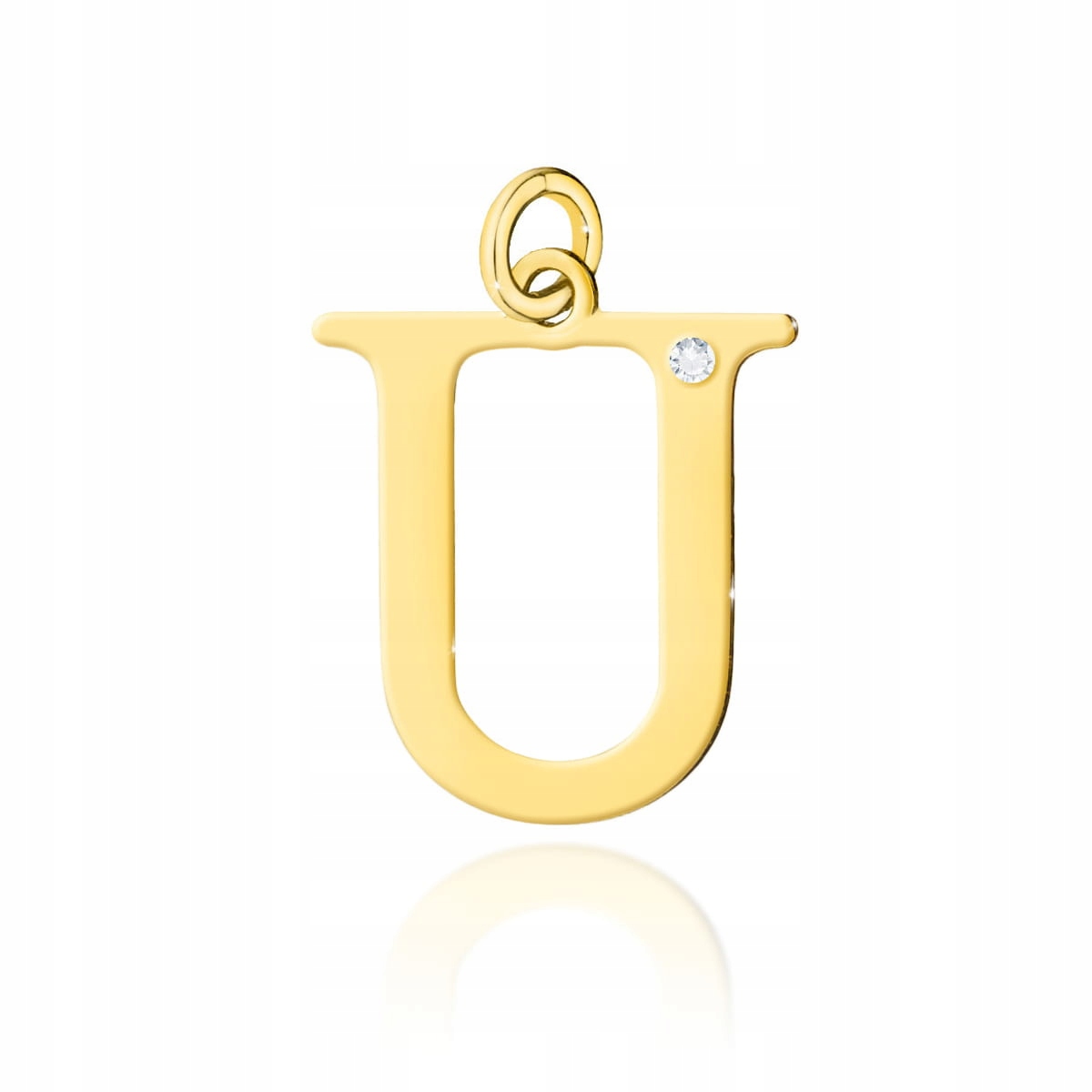 

Złota Zawieszka Litera U 585 Brylant 0,005 ct