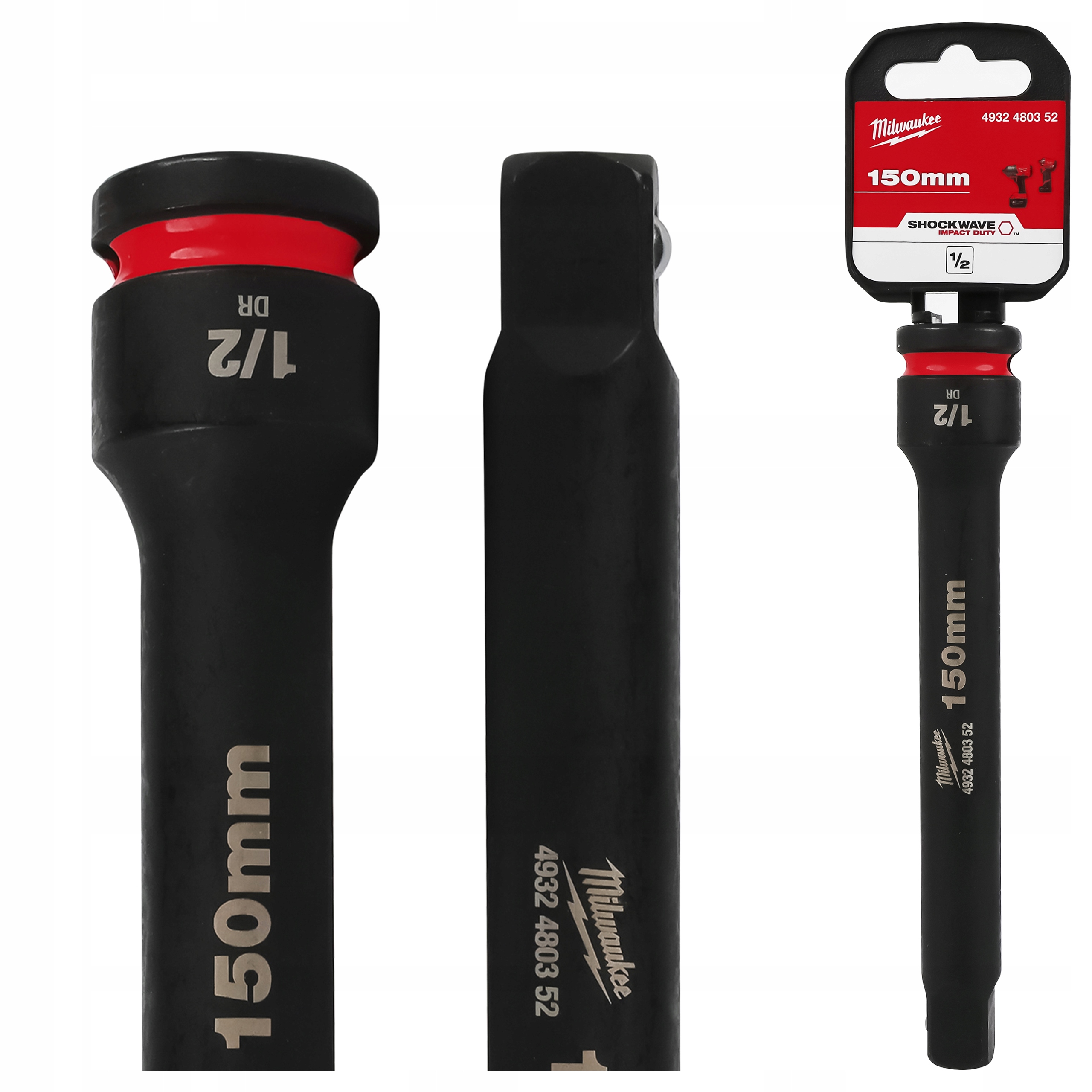 Przedłużka 150 mm do nasadek udarowych 1/2 Hex Milwaukee