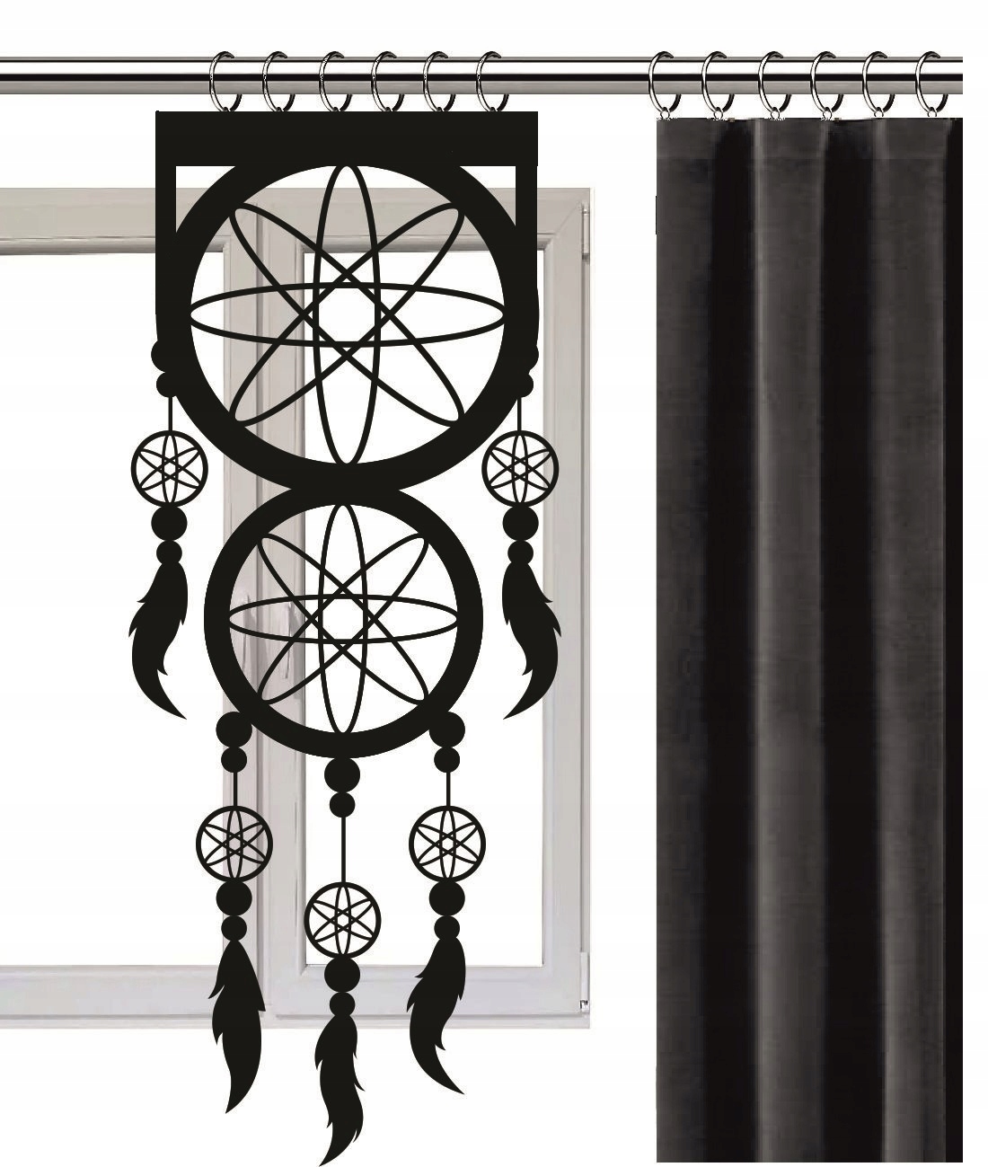 

Łapacz Snów Ażur Panel Dekor Firana Piórka 50x120