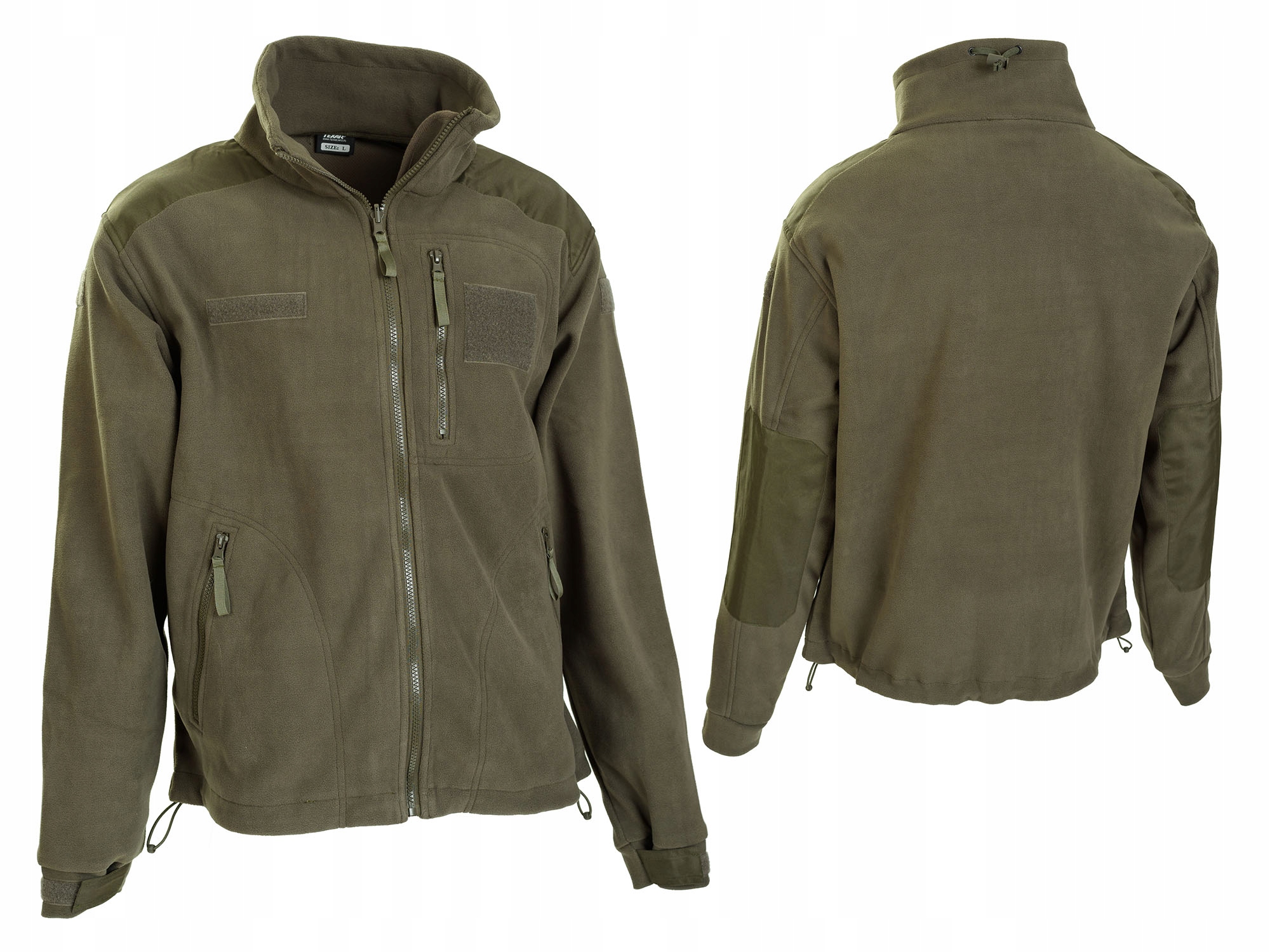 Mikina Fleecová Ecwcs II Teplá vojenská taktická bunda Fleecová Mikina Olive L