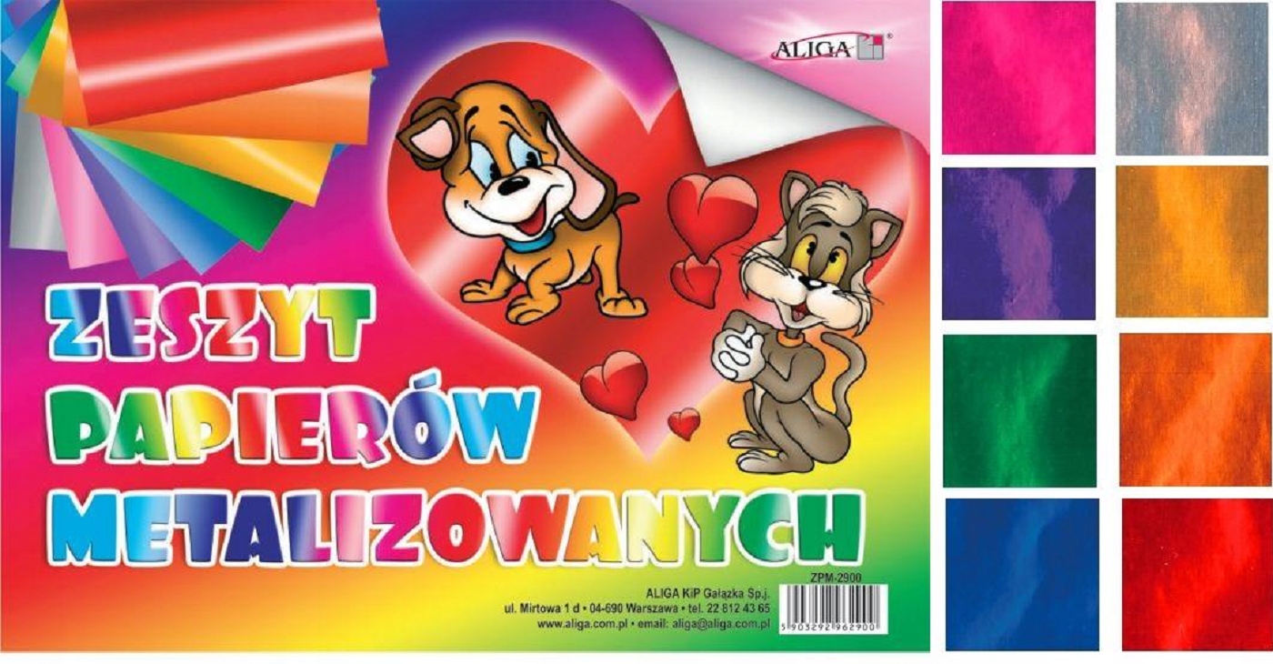 

Zeszyt papierów metalizowanych 25x35