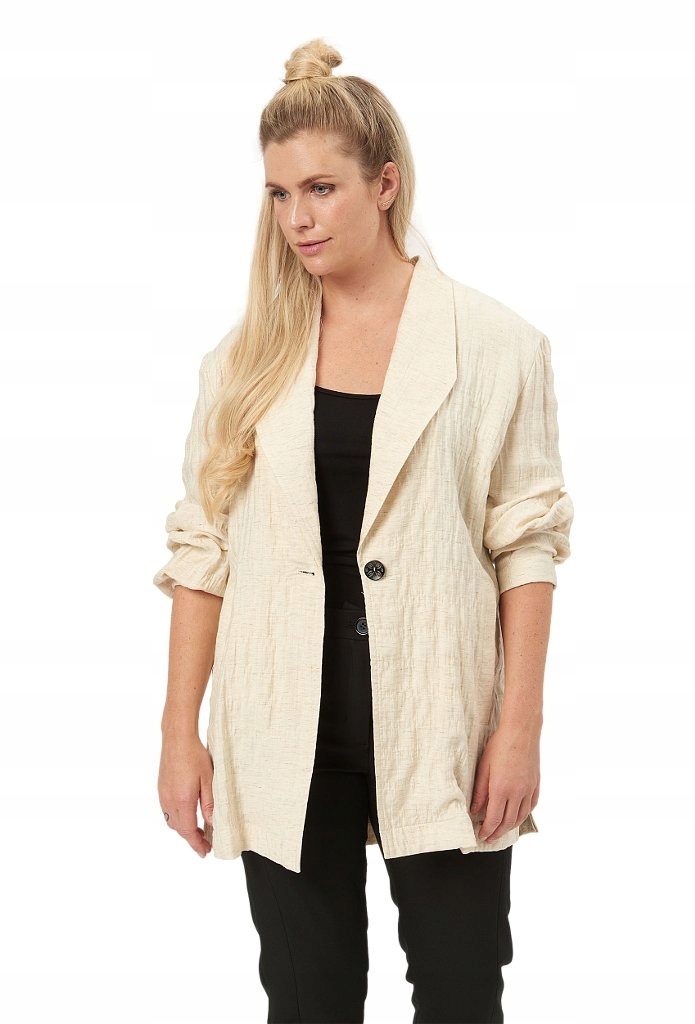 Elton Pletená Bunda Sako Béžová E452 46
