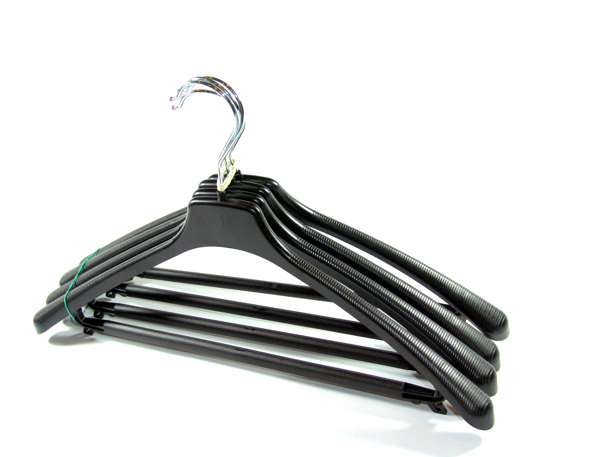 Věšáky na oděvní oblečení 50 kusů, silné, s příčkou,