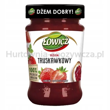 Łowicz Jahodový džem se sníženým obsahem cukrů 280 g