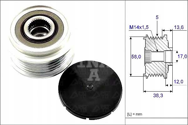 Ina Pásové Kolo Alternátoru Toyota Asistent řidiče #28