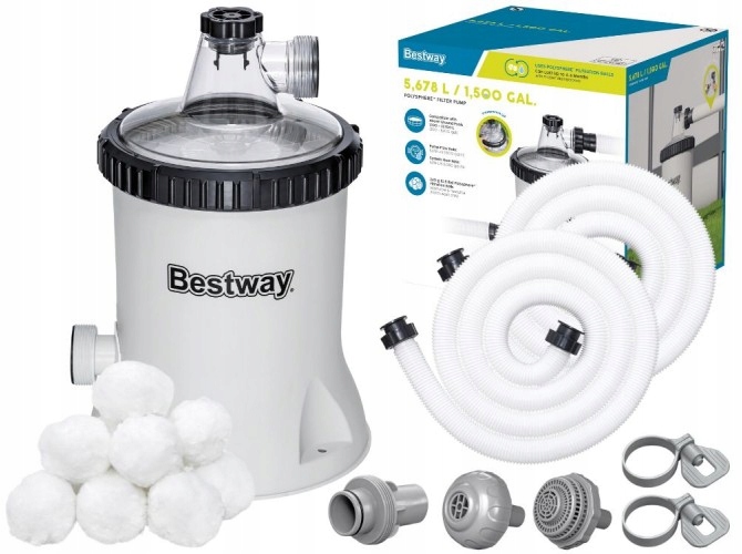 Filtrační čerpadlo do bazénu 5678 l/h filtrační kuličky Bestway 58870