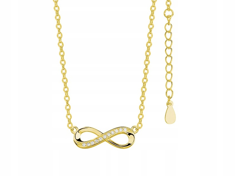 

Złoty Naszyjnik Gwiazd Nieskończoność Cyrkonie