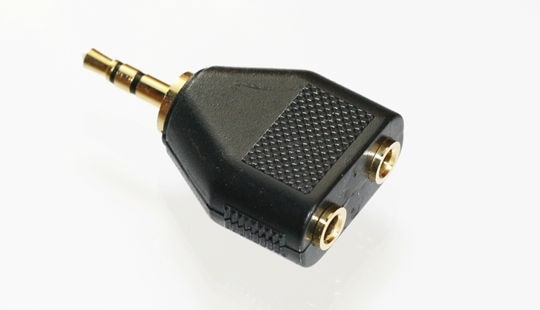 

Rozgałęziacz gniazdo 2x3,5mm/wtyk 3,5mm stereo
