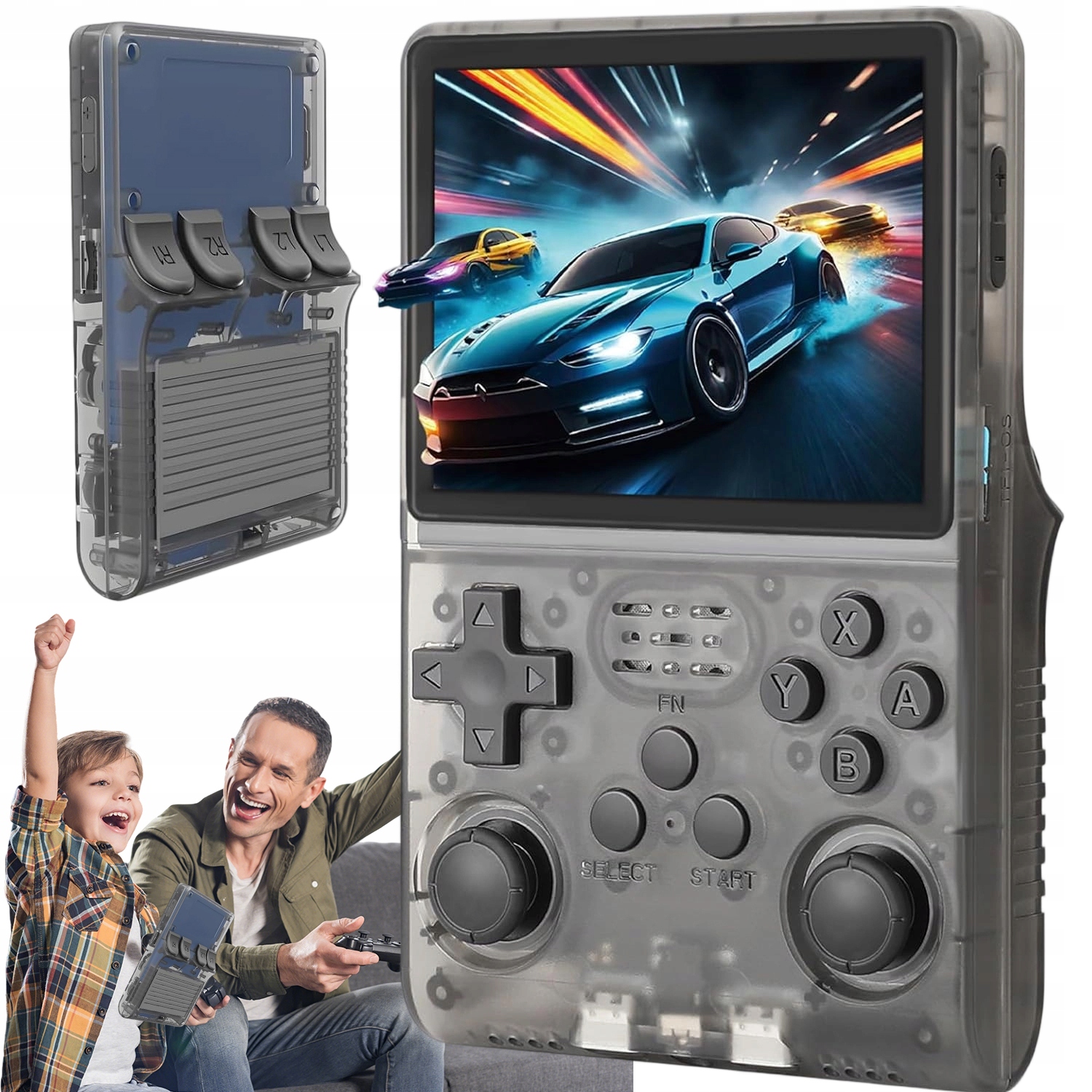 Retro Przenośna Mobilna Konsola R40S Pro 256GB Do Gier 3.5" Ips 30000+ Gier
