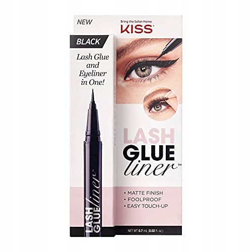 Kiss Glue Lash Glue with Eyeliner Lash Glue Liner Bl