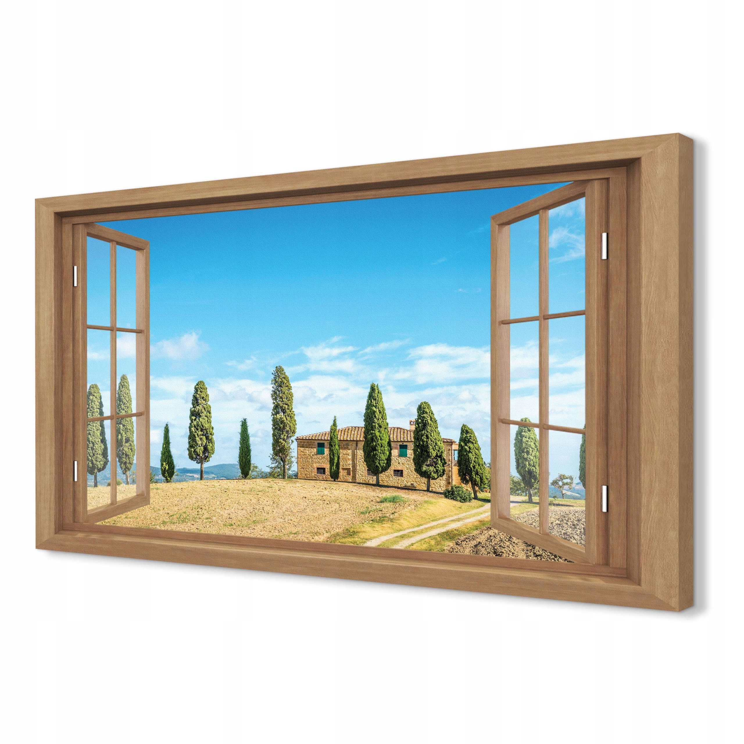 Fotoobraz canvas 3d 120x80 Dům krajina Toskánsko