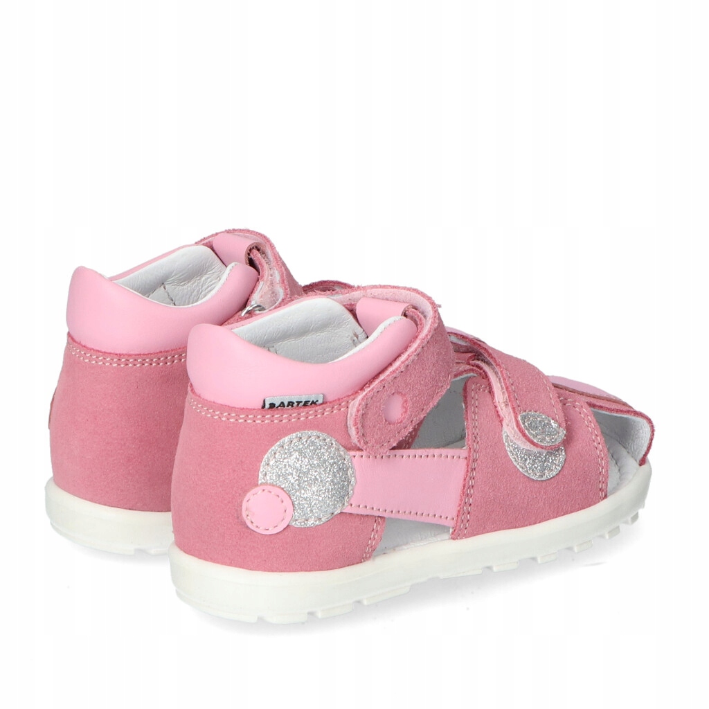 Dziewczęce Półbuty profilaktyczne Bartek 71179-0001 Różowe 20 Rodzaj zapięcia Rzepy