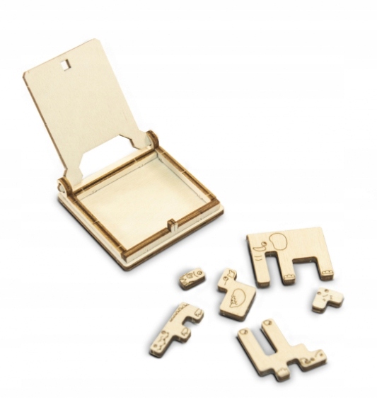 Wooden City Zoo puzzle mini art.209