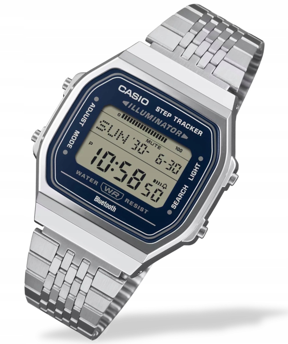 Kultovní černé retro hodinky Casio Vintage ABL-100WE smart +Box Gravírování
