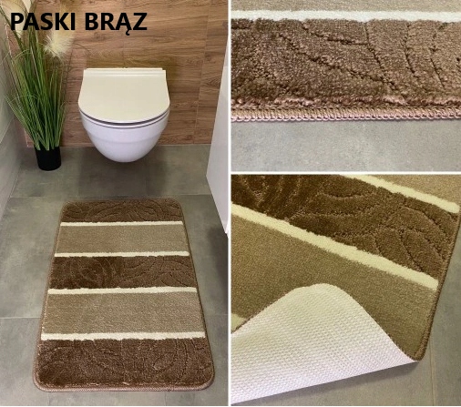 ŁAZIENKOWY DYWANIK ANTYPOŚLIZGOWY KOLOROWY MODNY Materiał wykonania poliester