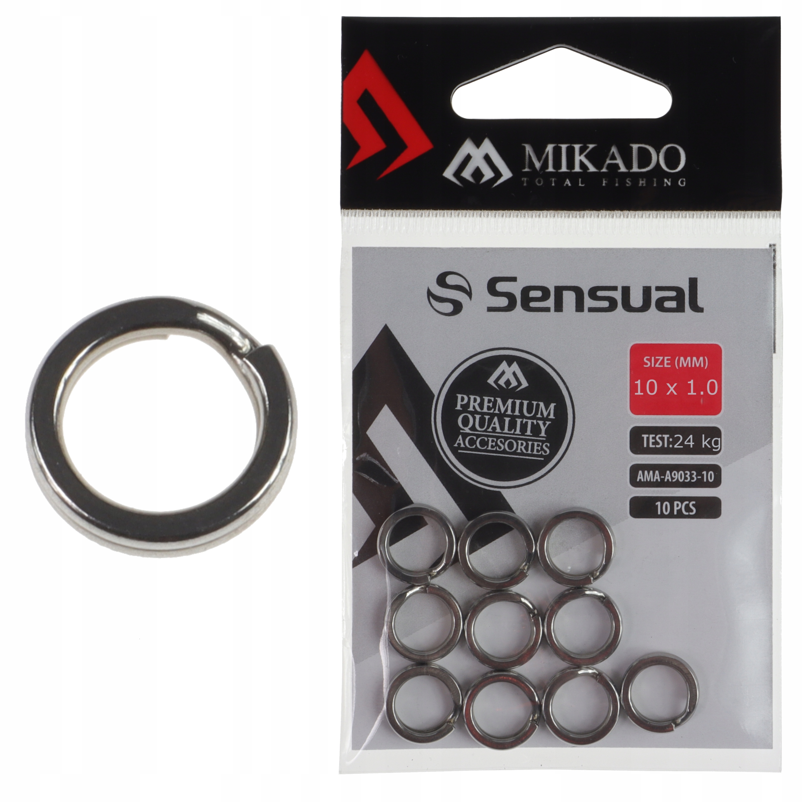 

Kółka łącznikowe wzmocnione 10x1 mm Mikado 10 szt
