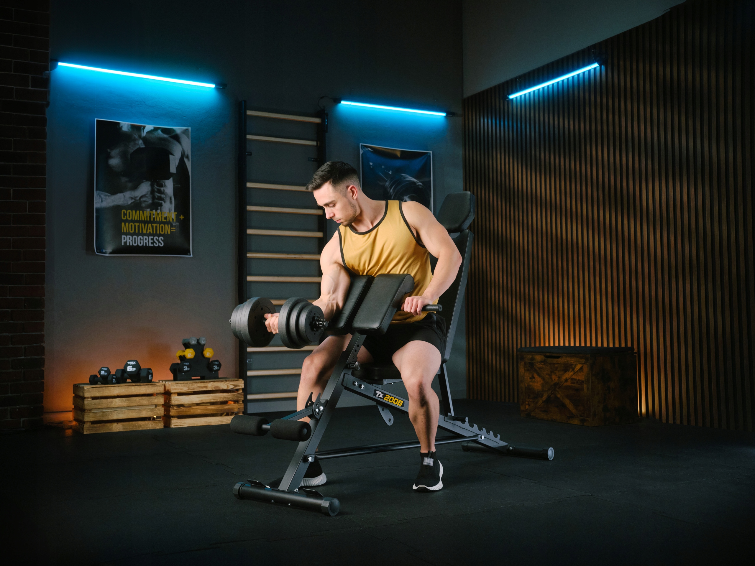 МОЛИТОВНА ЛАВКА ТРЕНУВАЛЬНА МІЦНА СПОРТИВНА ПРОФЕСІЙНА СТАЙКА Довжина 159 см