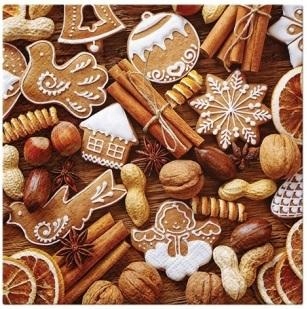 

Serwetka Rustic Gingerbread 33x33cm 20szt